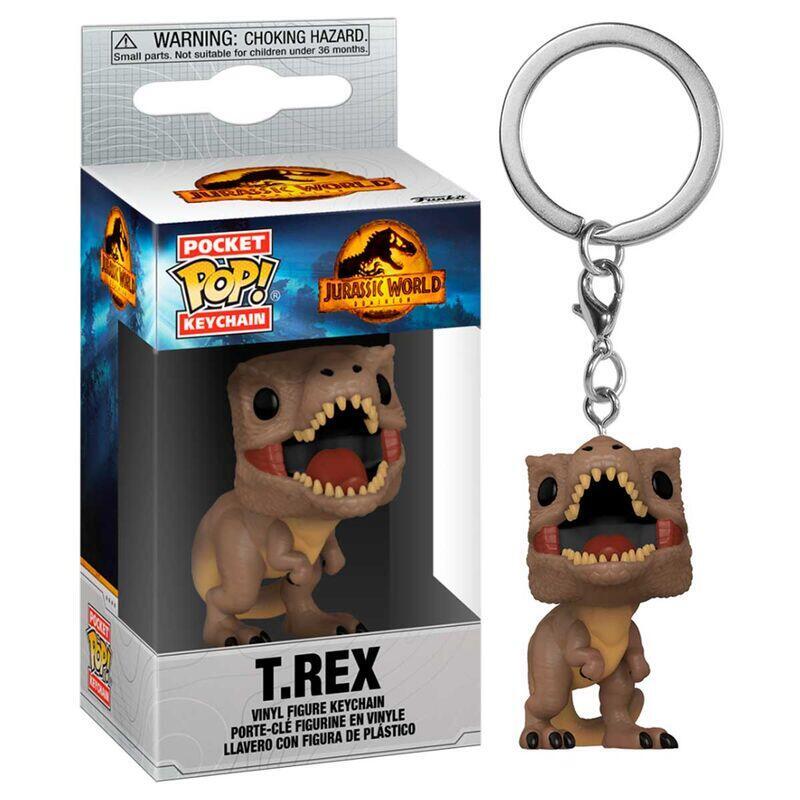 Llavero pocket pop jurassic world 3 t-rex