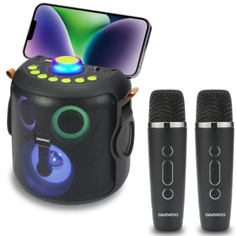 Altavoz con bluetooth daewoo karaoke dw3008 15w 1.0
