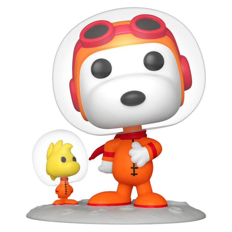 Figura pop snoopy astronaut snoopy & woodstock
