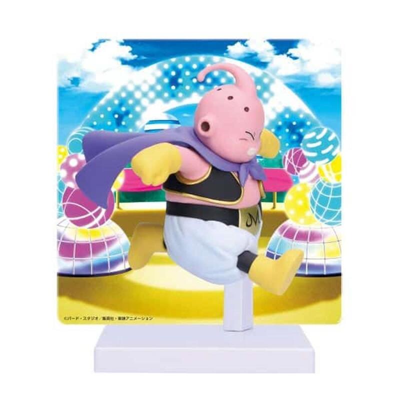 Figura banpresto dragon ball daima majin buu con panel 8cm