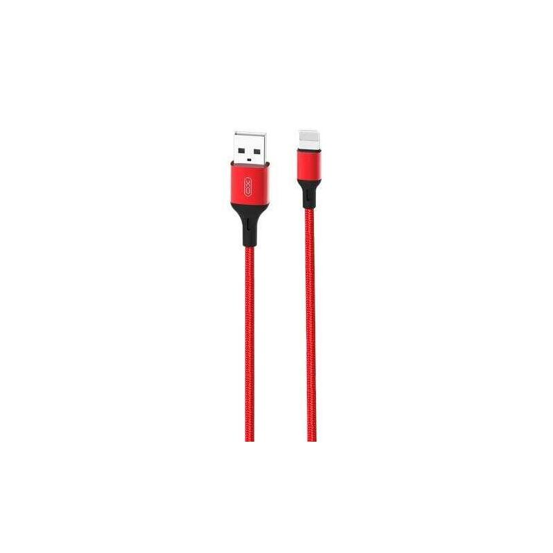 Cable xo nb143 cordon usb – lightning – 2.4a – 2m – rojo
