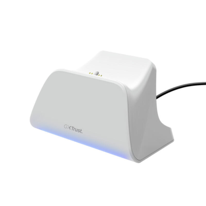 Base de carga rapida para ps5 gxt 255 blanco trust soporte de carga rÁpida / indicadores lumÍnicos