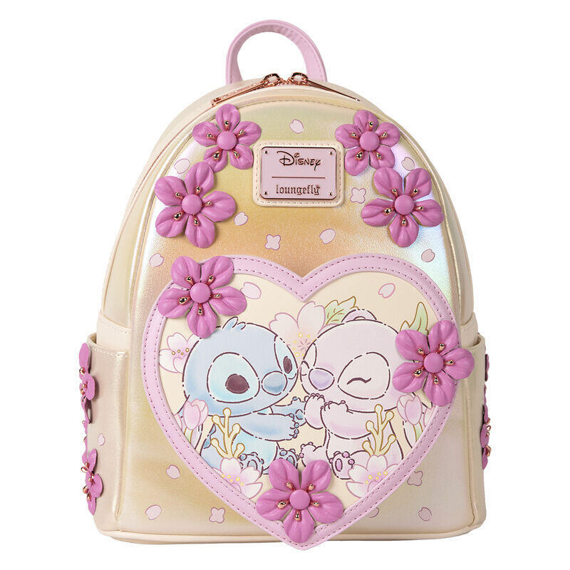 Mochila cute stitch disney loungefly 26cm