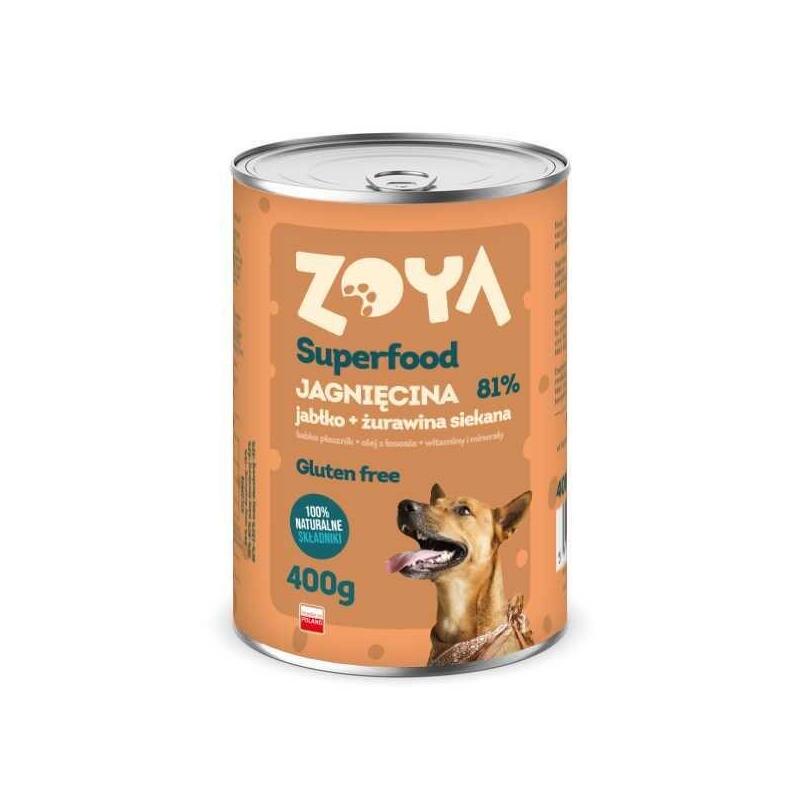 Zoya superfood lamb – comida hÚmeda para perros – 400g