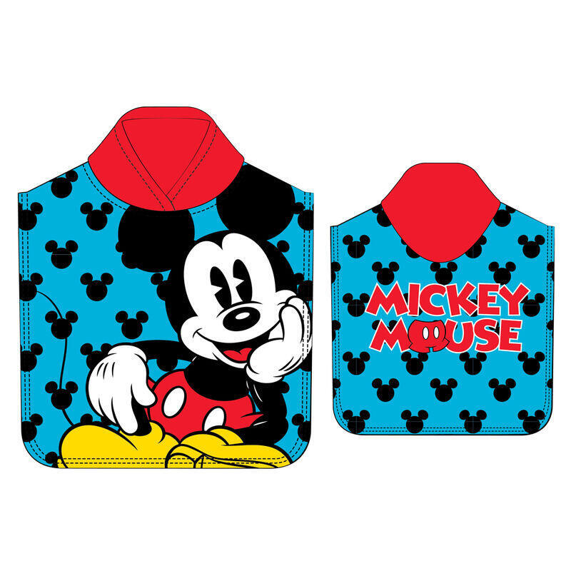 Poncho toalla mickey disney microfibra