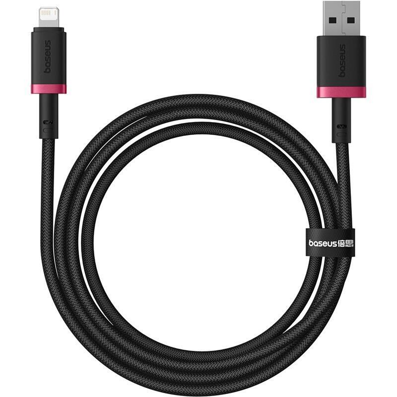 Baseus dura cable de carga rÁpida de tipo a a ip 2,4 a negro, rojo
