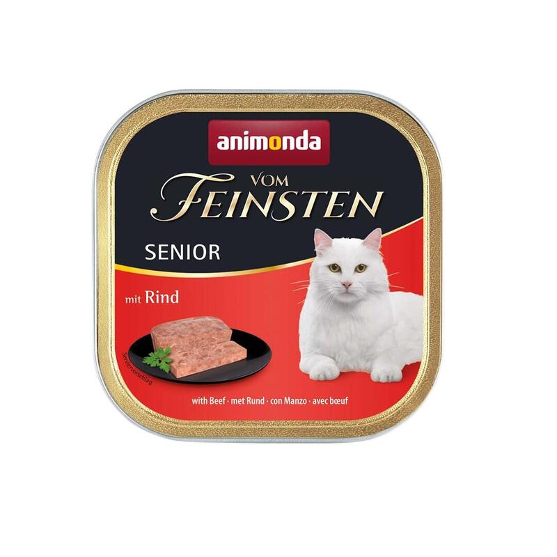 Comida hÚmeda para gatos animonda vom feinsten senior beef  100g