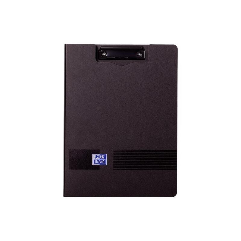 Oxford live & go carpeta con pinza metalica – fabricada en polifoam – bolsillo interior – negro