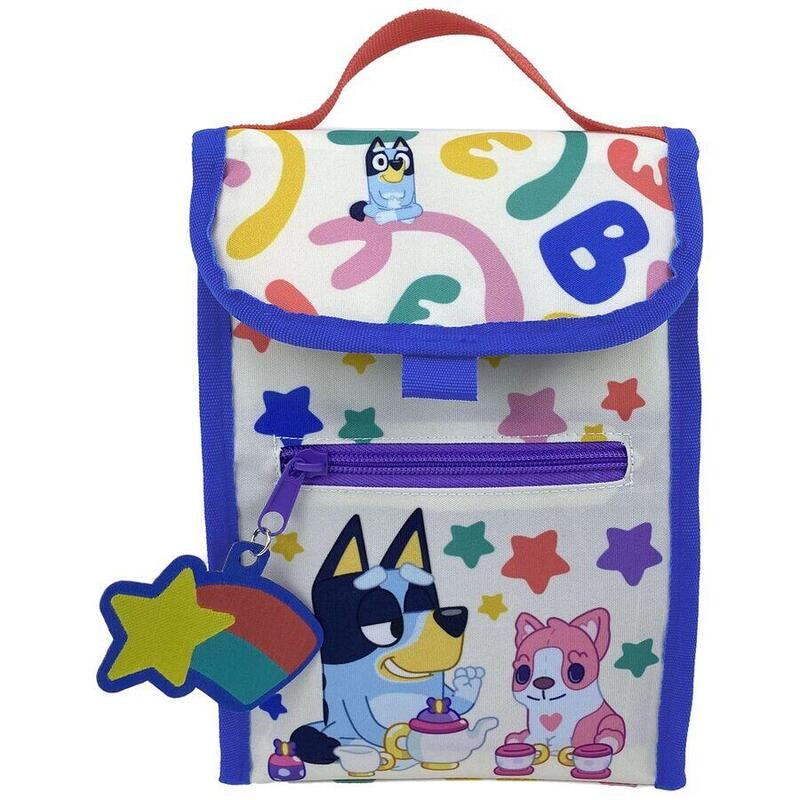 Bolsa merienda rainbow bluey