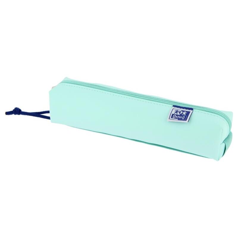 Oxford live & go estuche cuadrado pequeÑo – material acolchado – goma elastica para unirlo al cuaderno – azul