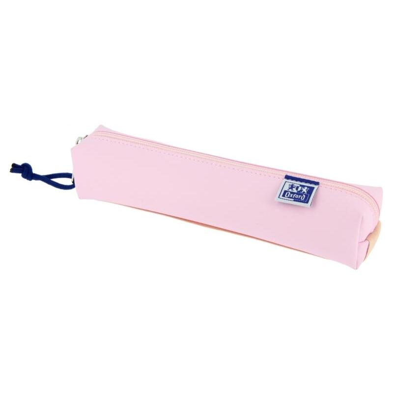 Oxford live & go estuche cuadrado pequeÑo – material acolchado – goma elastica para unirlo al cuaderno – rosa