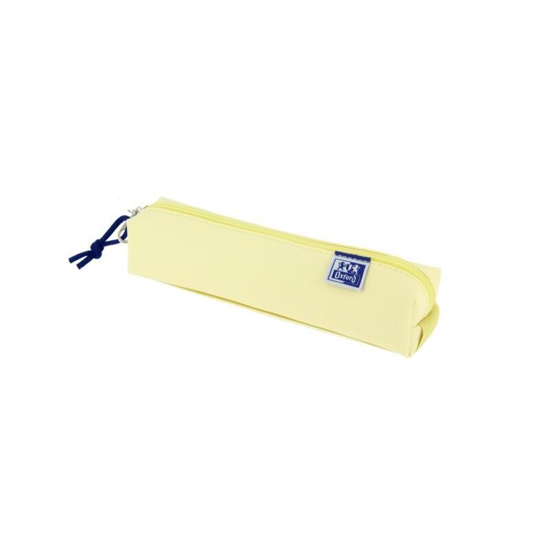 Oxford live & go estuche cuadrado pequeÑo – material acolchado – goma elastica para unirlo al cuaderno – amarillo