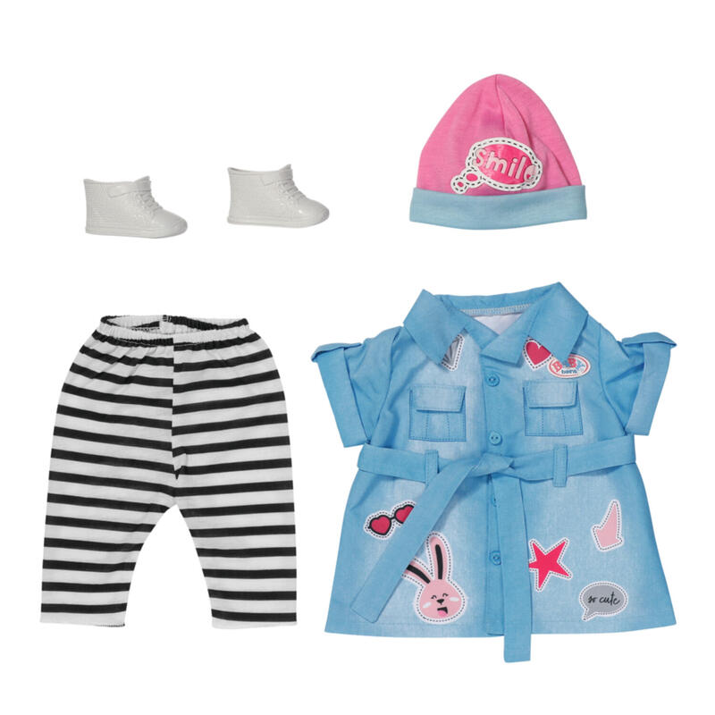 Accesorios para muÑecas zapf creation baby born® deluxe jeans dress 43cm, 832585