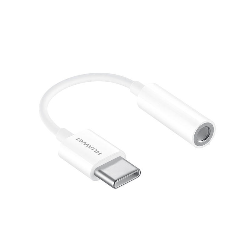 Adaptador huawei usb tipo-c macho a jack 3.5 mm hembra cm20 0.09m blanco 55030086