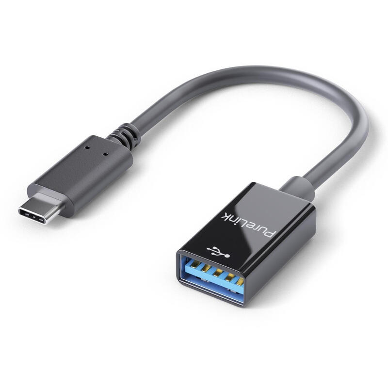 Adaptador purelink usb-c a usb-a – usb 3.1 gen 1 – iseries – negro – 0.10m