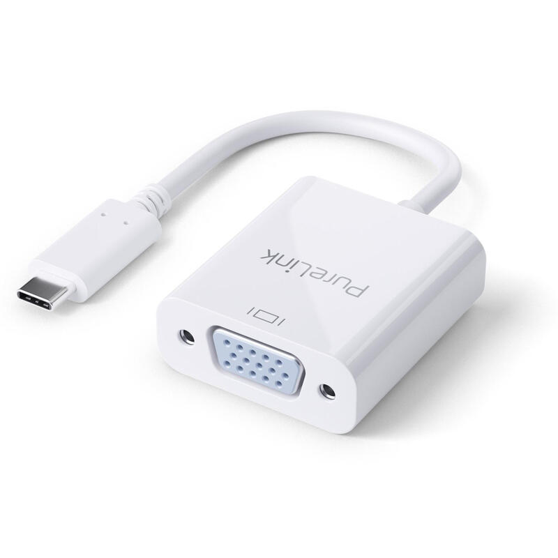 Adaptador purelink usb-c a vga – 1200p – iseries – blanco – 0.10m