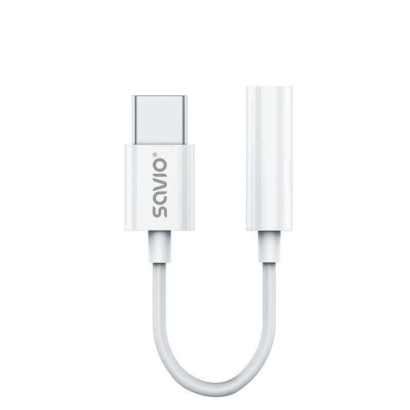 Adaptador savio usb-c – mini jack 3 5 mm h ak-51