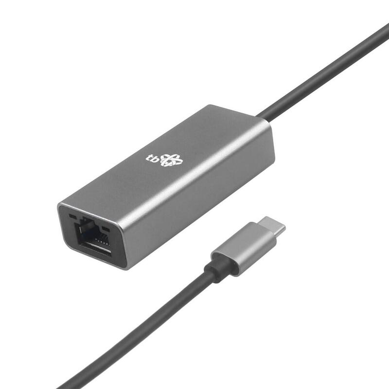 Adaptador tb usb c – rj45 gris, 10/100/1000 mb/s