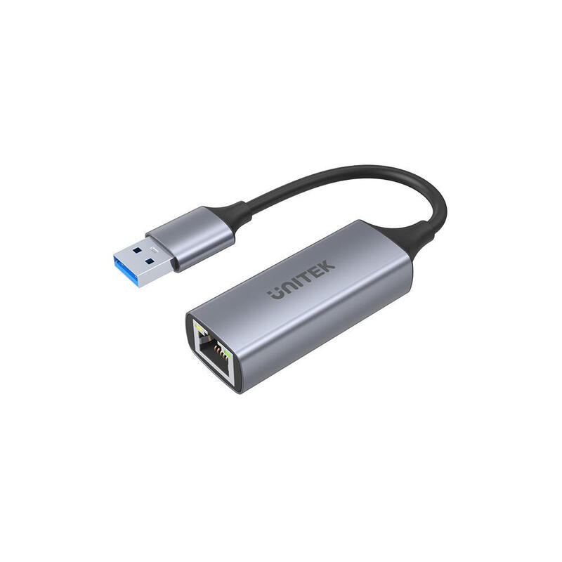 Adaptador unitek usb a rj45 gris u1309a