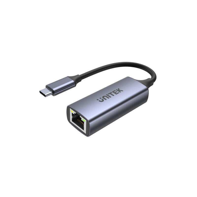 Adaptador unitek usb-c – rj45 m/f 1gbps pd 100w
