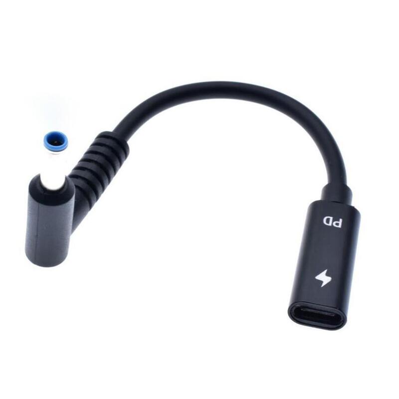 Adaptador usb-c hembra a 4.5×3.0mm macho 65w de 15cm