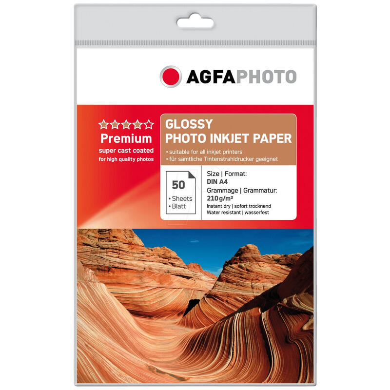 Agfaphoto photo glossy paper 210g a4 50 hojas