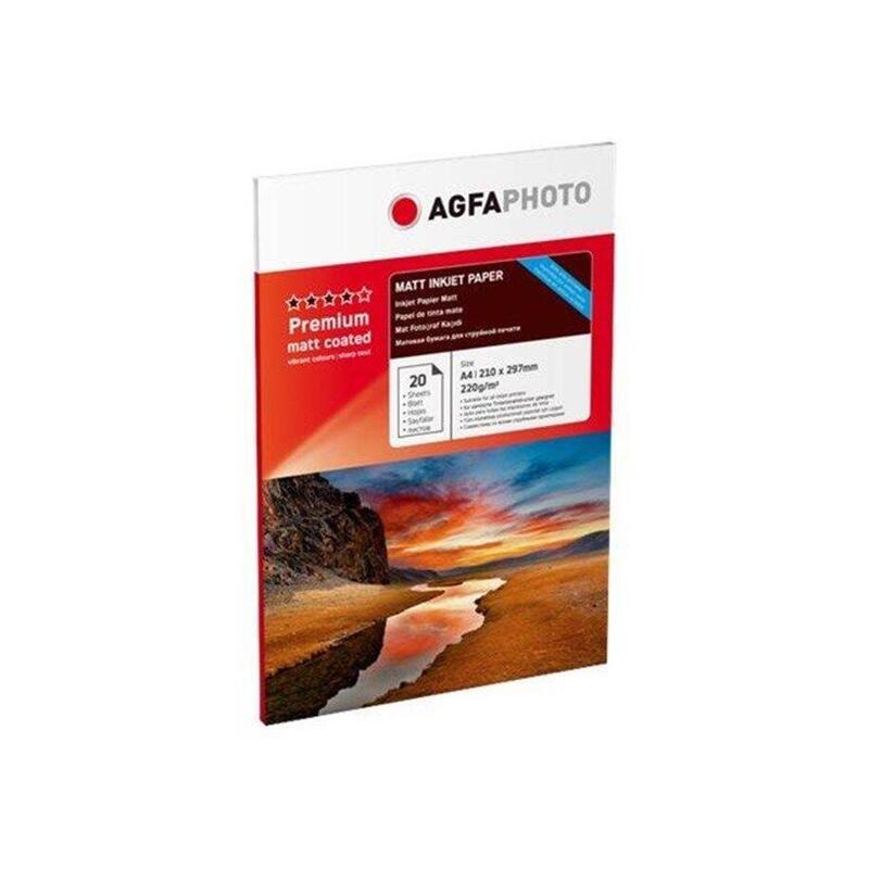 Agfaphoto premium double side matt-coated 220g a4 20 hojas