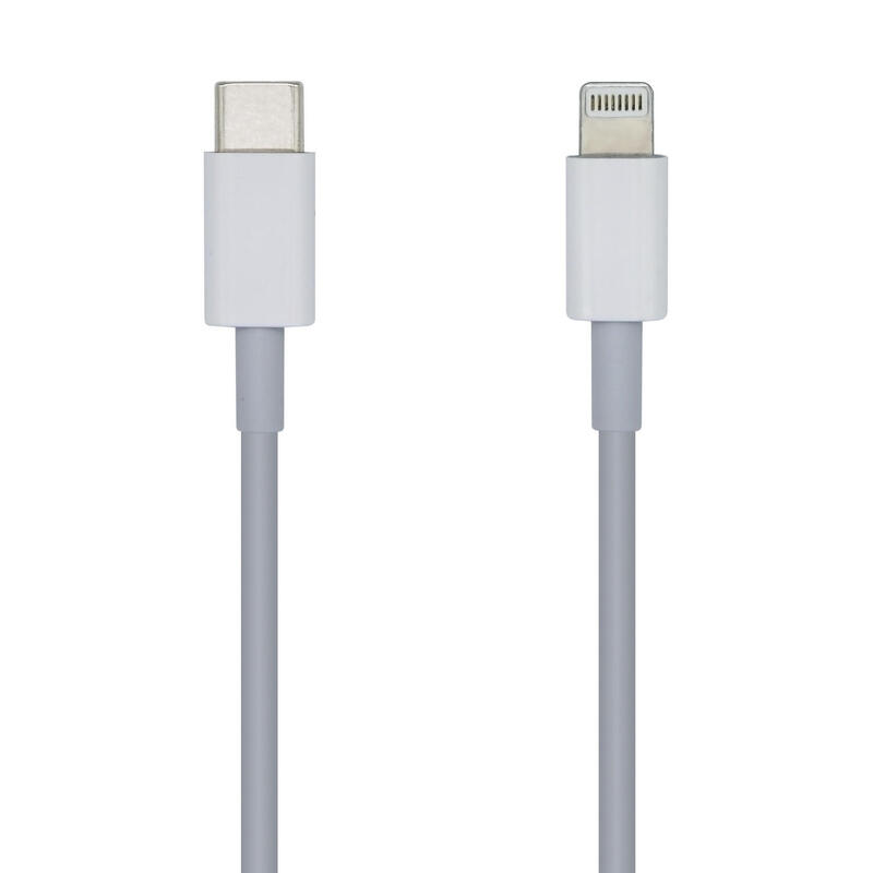 Aisens cable lightning a usb-c usb 2.0 – lightning/m-usb-c/m – 1m – blanco