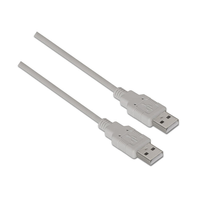 Aisens cable usb 2.0 – tipo a macho a a macho – 2m – beige