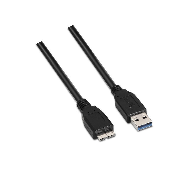 Aisens cable usb 3.0 – tipo a macho a micro b macho – 1m – negro