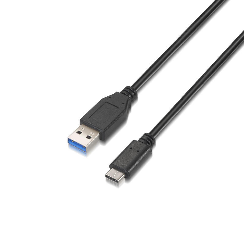Aisens cable usb 3.1 gen2 10gbps 3a – tipo usb-c/m-a macho – 1m – negro