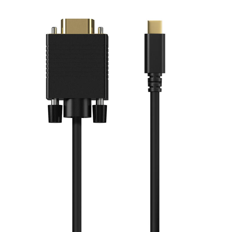 Aisens cable usb-c a vga – usb-c/m-hdb15/m – 1.80m – negro