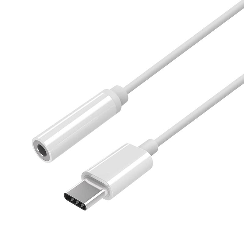 Aisens conversor usb-c a audio estilo apple – usb-c/m-jack 3.5/h – 15cm – blanco