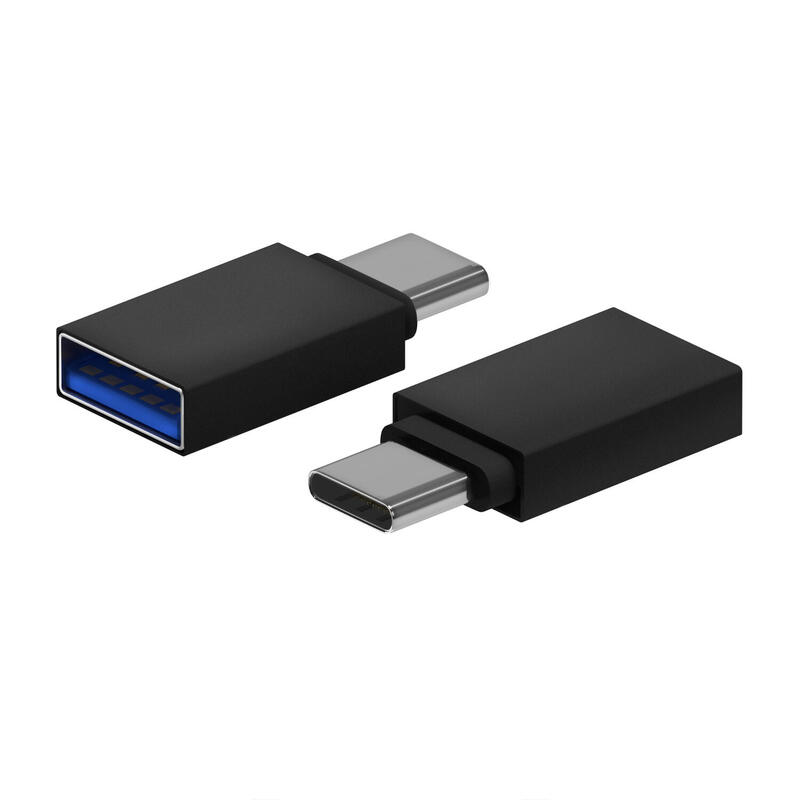 Aisens mini adaptador aluminio usb 3.2 gen1 3a – tipo usb-c/m-a/h – negro