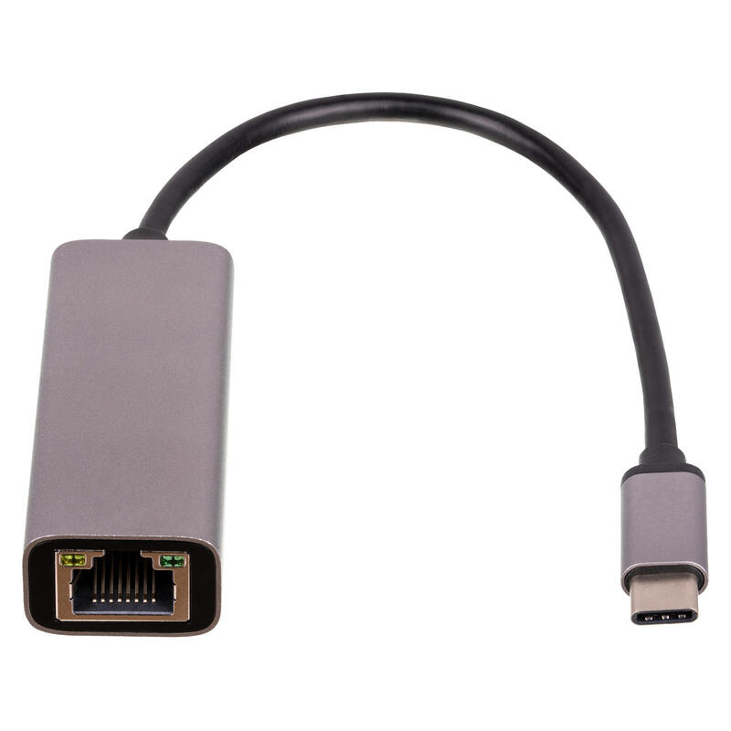 Akyga adaptador network card usb tipo c m rj45 f 10 100 1000 ver. 3.0 15cm ak-ad-65