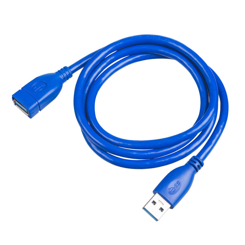 Akyga cable usb 3.0 m/h 1m (alargo) 3.2 gen 1 (3.1 gen 1) azul ak-usb-28
