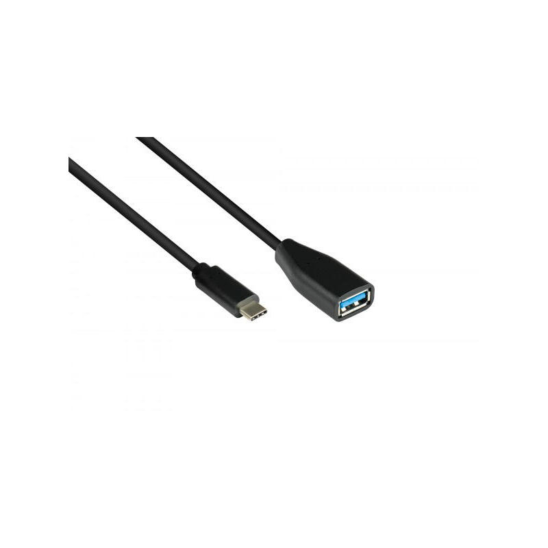 Alcasa 2811-otg cable usb usb 3.2 gen 1 (3.1 gen 1) 0,1 m usb c usb a negro