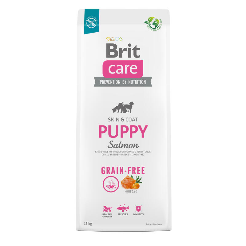 Alimento seco para cachorros y perros jÓvenes de todas las razas (de 4 semanas a 12 meses).brit care dog grain-free puppy salmon