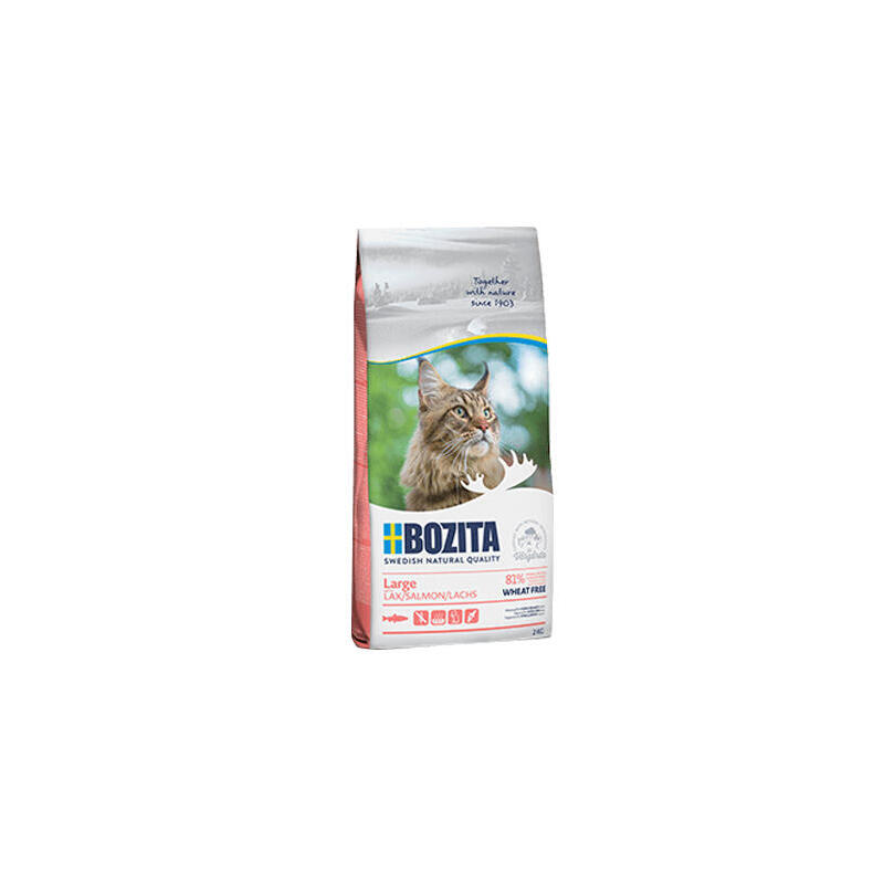 Alimento seco para gatos bozita large wheat free salmon  2 kg adulto pollo, pescados