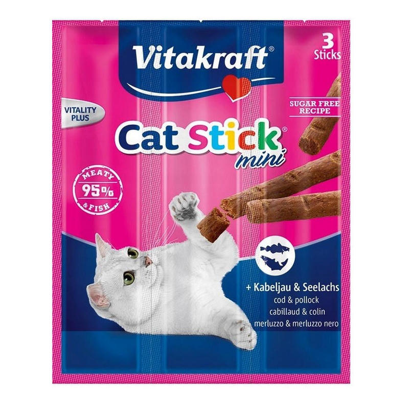 Alimento seco para gatos vitakraft 24003  18 g adult pescados