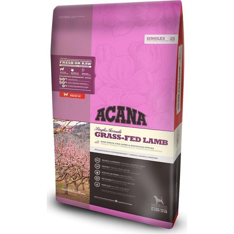 Alimento seco para perros acana singles grass-fed lamb  17 kg