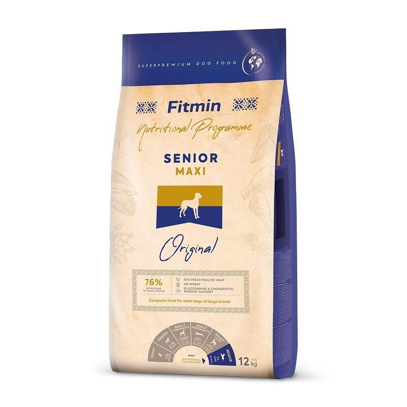 Alimento seco para perros fitmin dog maxi senior  12 kg
