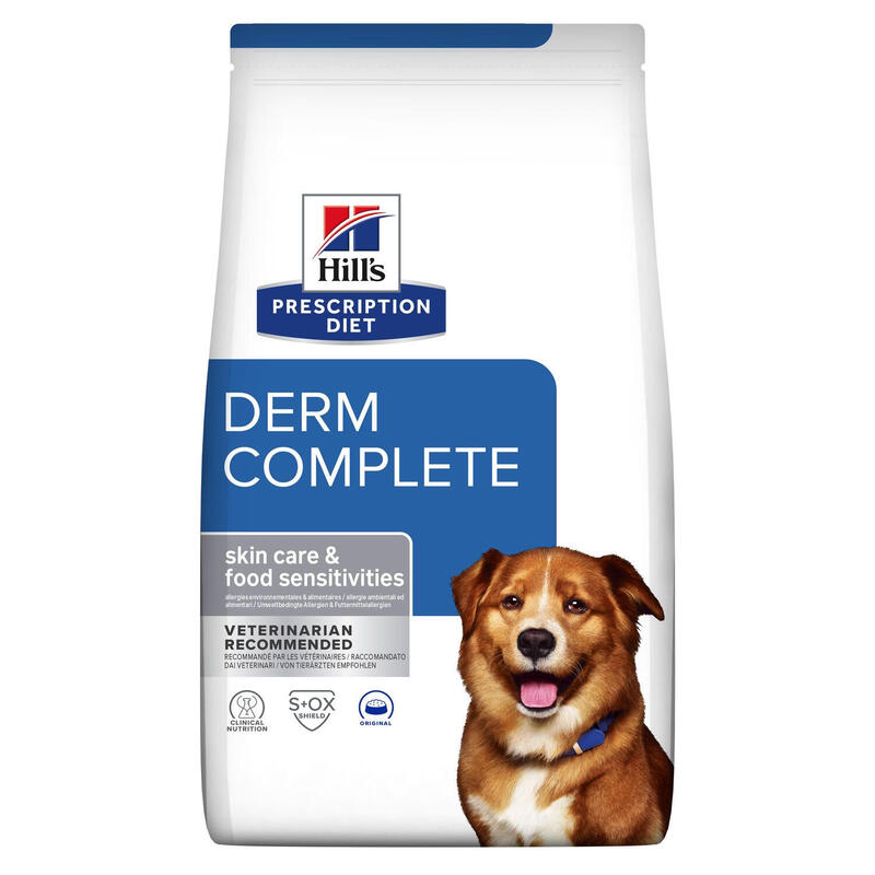 Alimento seco para perros  hill’s prescription diet derm complete canine  12 kg