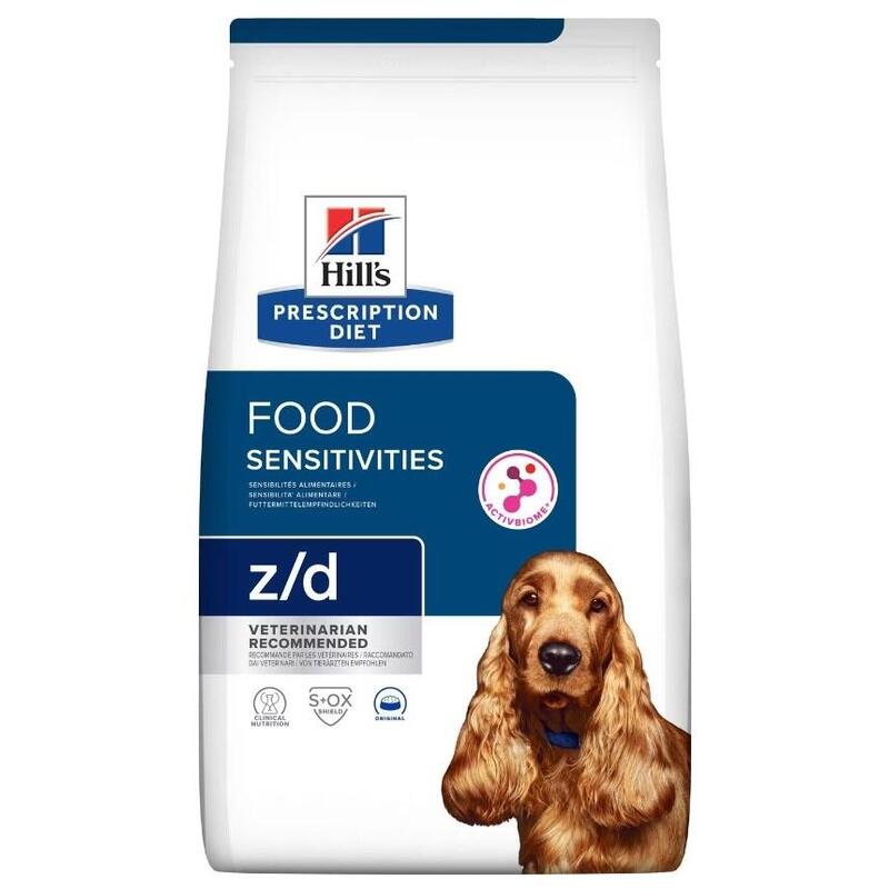 Alimento seco para perros hill’s prescription diet food sensitivites z/d  10 kg