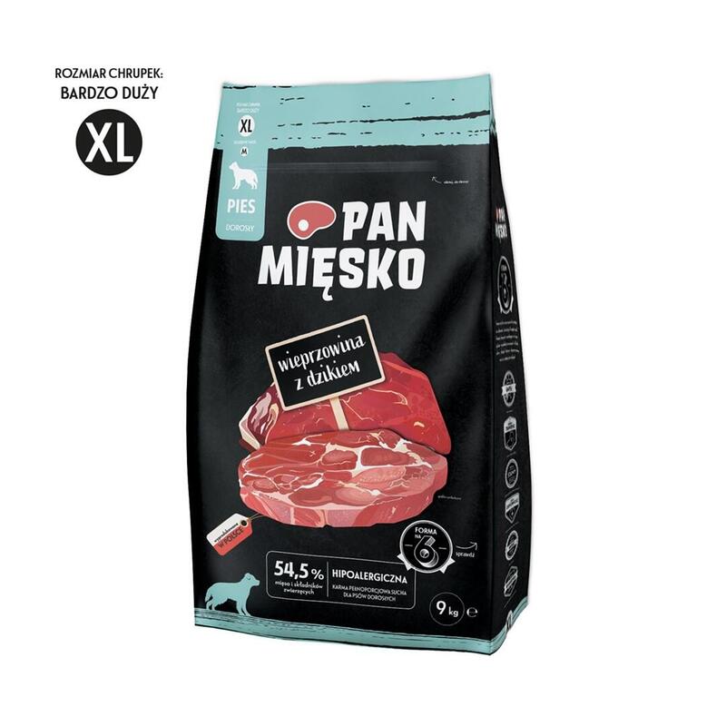 Alimentos para perros mr. pork carne con un jabalÍ wild  secos – 9 kg