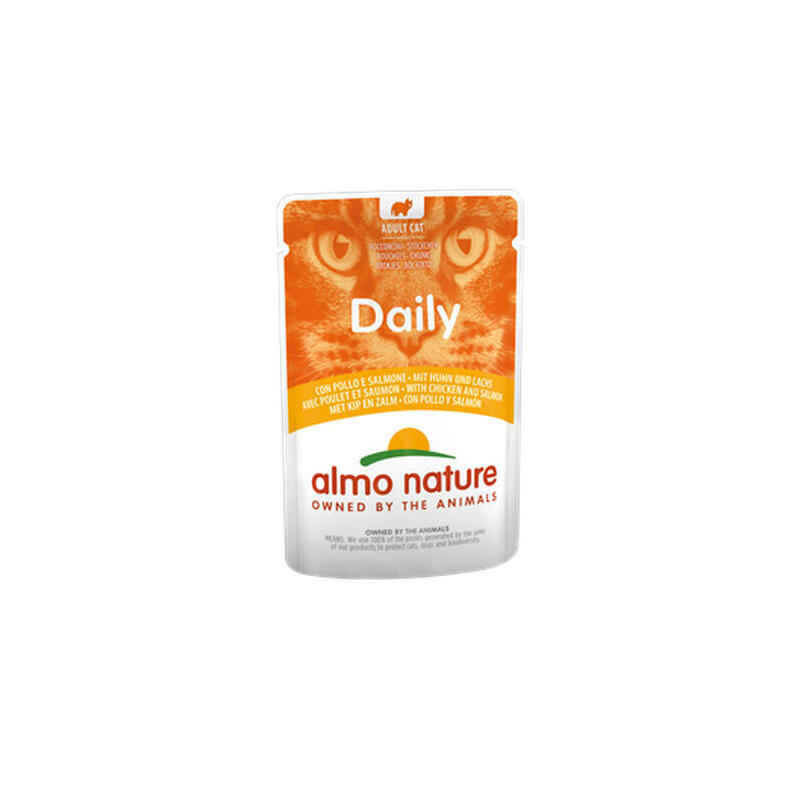 Almo nature menÚ diario pollo con salmÓn 70g