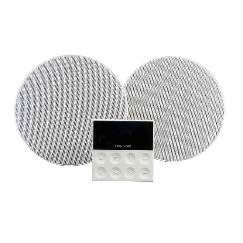 Altavoces fonestar ks-wall ampli de pared 2 altavoces bluetooth usb fm aux