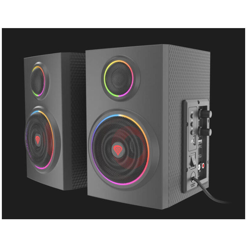 Altavoces natec genesis helium 300bt 2.0 bluetooth argb