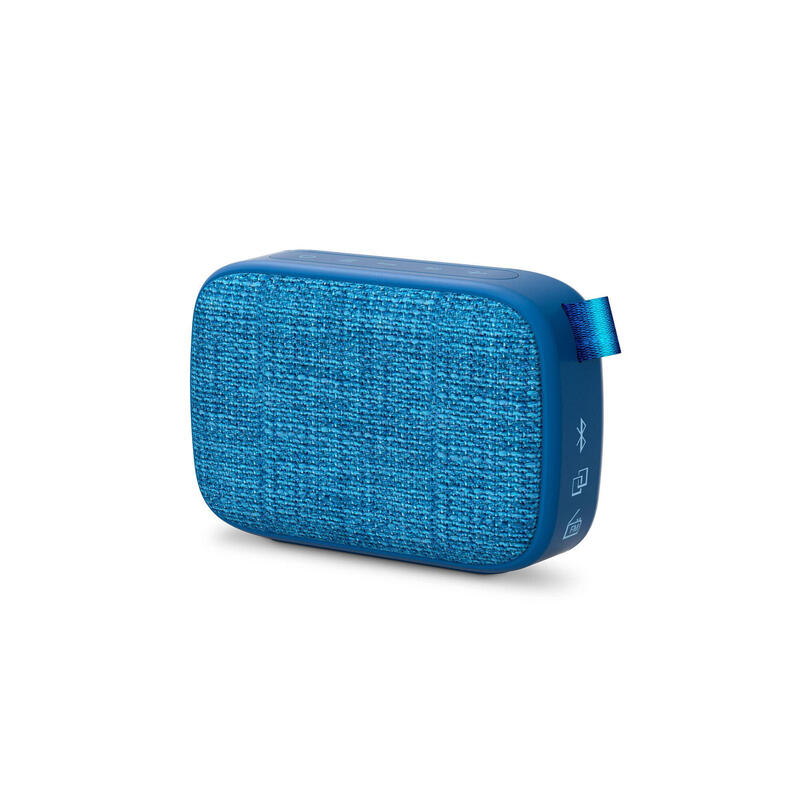 Altavoz bluetooth portable energy sistem fabric box 1+ pocket blueberry bt 5.0 tws radio fm usb aux microsd bateria 5h