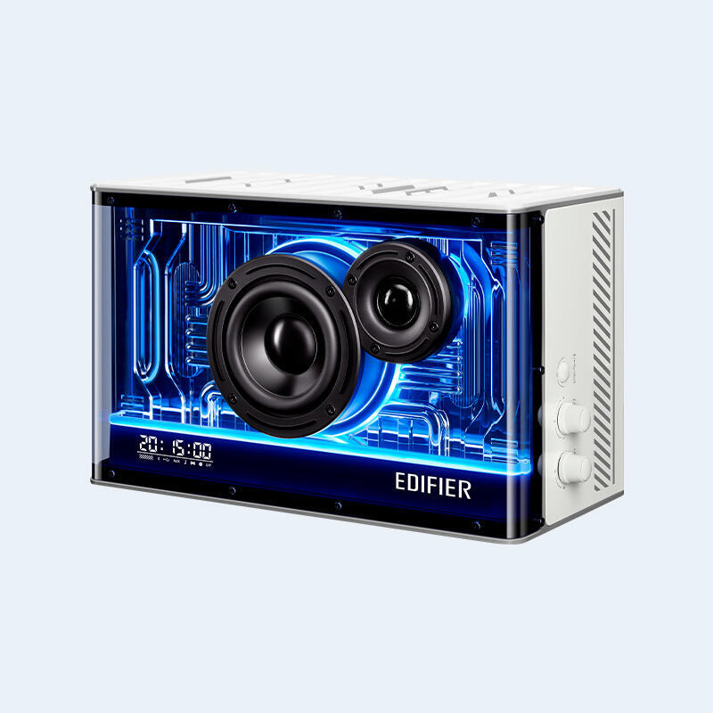 Altavoz edifier qd35 bluetooth, rgb, blanco retail